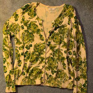 Van Heusen floral button up sweater